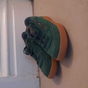 Reebok Club C Green Suede Sneakers Shoes Gum Sole